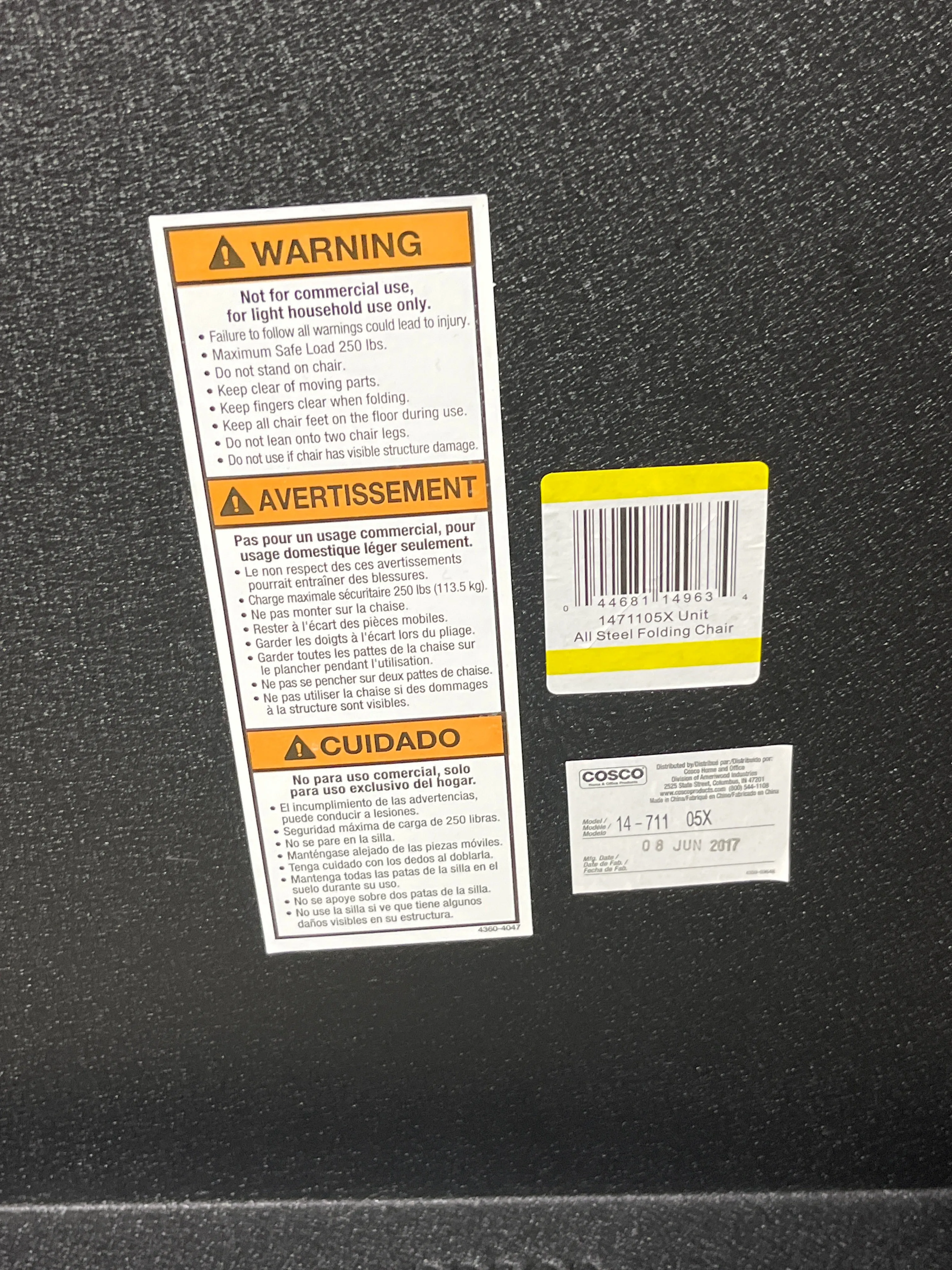 Cosco Folding Chairs-Set of 4
