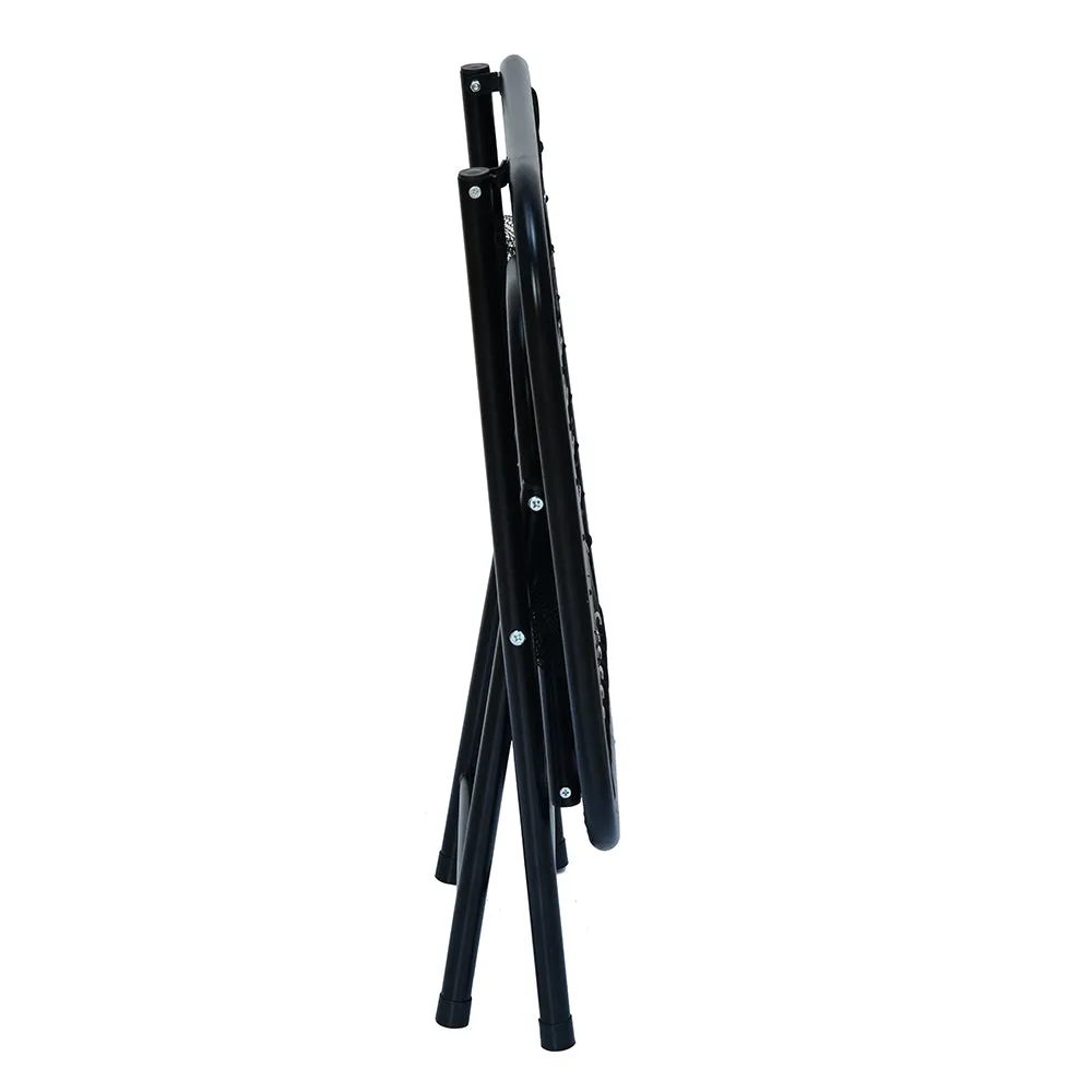 Nilkamal Lisle Foldable Easy Chairs   Table Set (Black)