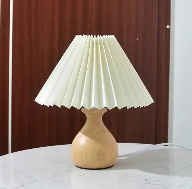 Rattan lamp table