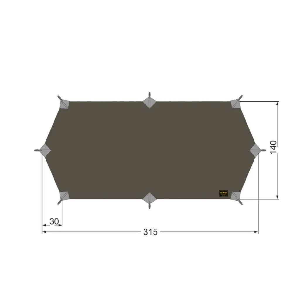 Tatonka Tarp Wing 1 LT - Stone Grey Olive